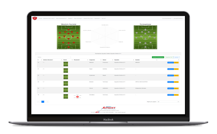 Software scouting - GeSoSport - Squadre Ombra